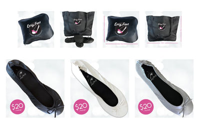 Fold-up Ballet Flats (with carry bag)