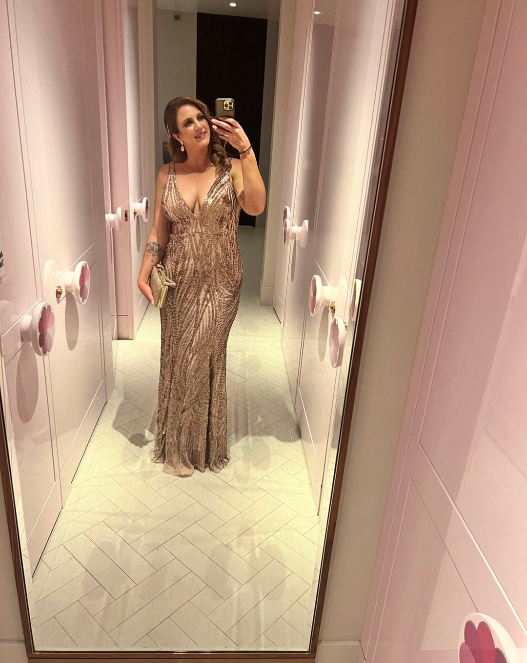 Rose Gold Sequin Anissa  Runway Regime