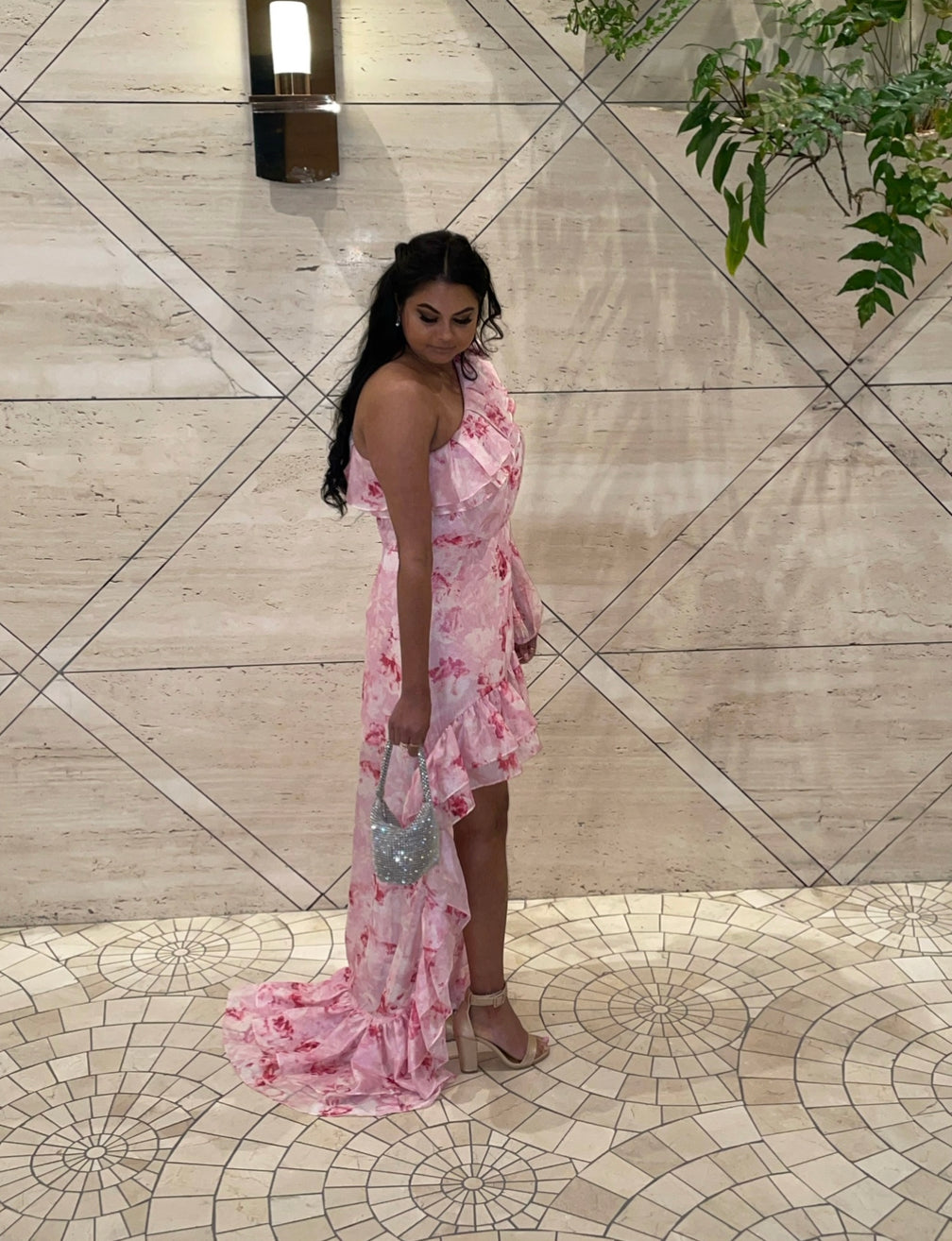 Whirlwind Dress Peony Print  Runway Regime